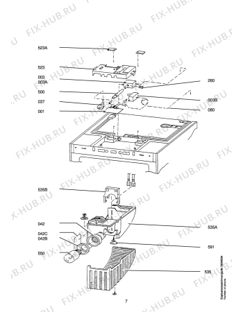 Взрыв-схема холодильника Aeg S2145-5I - Схема узла Refrigerator electrical equipment