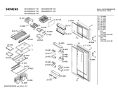 Схема №3 KS40U600IE с изображением Дверь для холодильника Siemens 00218605