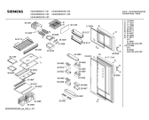 Схема №3 KS40U600IE с изображением Дверь для холодильной камеры Siemens 00216877