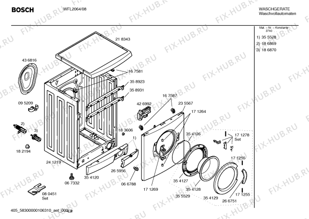 Схема №4 WFL2064 Maxx WFL 2064 с изображением Панель управления для стиралки Bosch 00439606