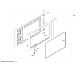 Схема №4 3WM459XI с изображением Дверь для электропечи Bosch 00682978
