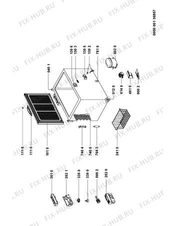 Схема №1 AFG 065/G/WP с изображением Микрокомпрессор для холодильной камеры Whirlpool 481236038912