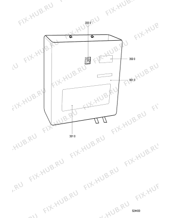 Схема №2 CS 3001 с изображением Запчасть для стиральной машины Whirlpool 481990800525