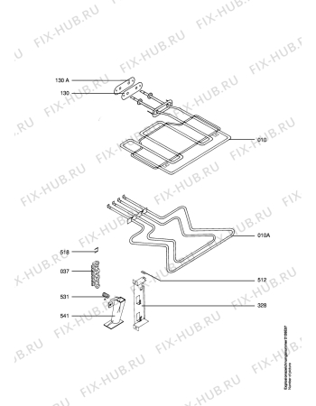 Взрыв-схема плиты (духовки) Aeg 5133V-M EURO - Схема узла Electrical equipment