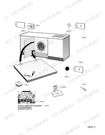 Взрыв-схема стиральной машины Whirlpool CLWD060 (F091531) - Схема узла