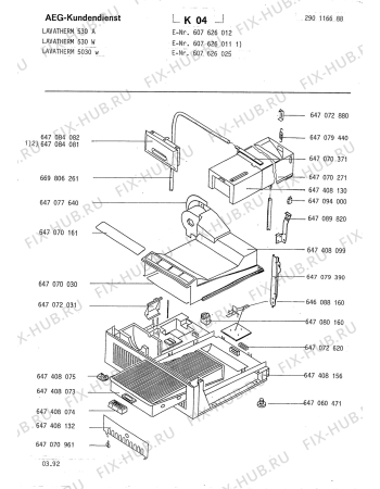 Взрыв-схема стиральной машины Aeg LTH5030-W - Схема узла Section3