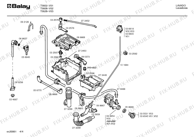 Схема №4 T5608/1 с изображением Индикатор для стиралки Bosch 00037499