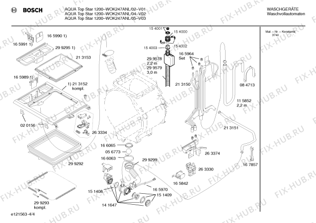 Схема №4 WOK247ANL AQUA TOP STAR 1200 с изображением Инструкция по эксплуатации для стиралки Bosch 00522925
