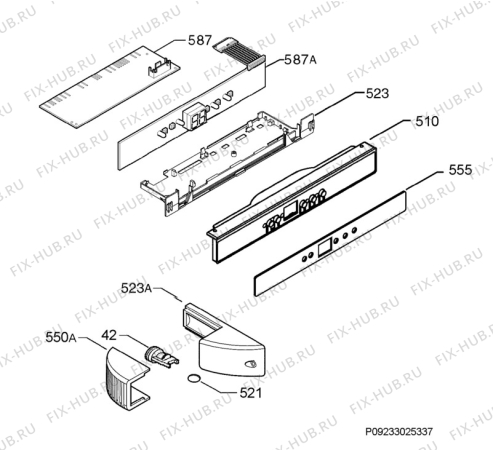 Взрыв-схема холодильника Electrolux ERG23610 - Схема узла Diffusor