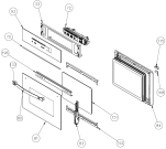 Схема №2 BOC6322AX (399143, E45SV) с изображением Дверь (стекло) духовки для электропечи Gorenje 411342