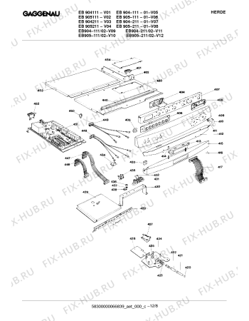 Схема №12 EB985111 с изображением Цоколь лампы для духового шкафа Bosch 00171700