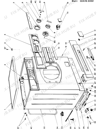 Схема №3 AR680TX (F000155) с изображением Фильтр насоса (помпы) для стиралки Indesit C00001116