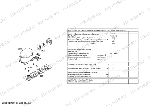 Схема №3 KT14L110CH с изображением Поднос для холодильника Bosch 00440580