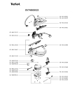 Схема №1 GV7455E0/23 с изображением Рукоятка для электроутюга Tefal CS-00123516