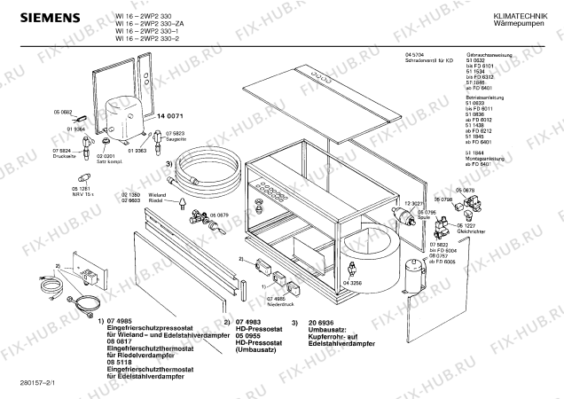 Схема №2 2WP2132 с изображением Предохранитель для стиралки Bosch 00050790