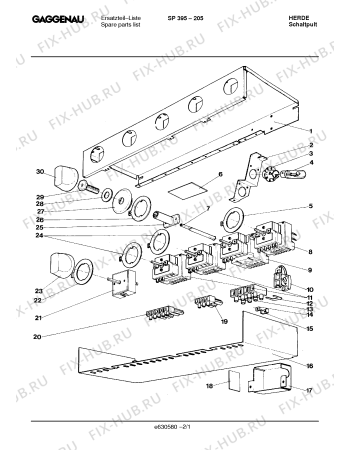 Схема №2 SP395205 . с изображением Энергорегулятор для плиты (духовки) Bosch 00260920