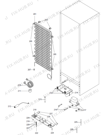 Схема №3 R86355W (382195, HS36664) с изображением Запчасть для холодильника Gorenje 406573