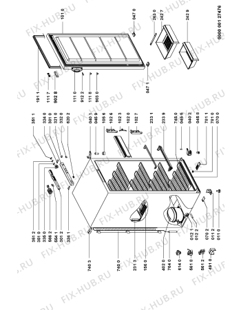 Схема №1 GKC 3343/0 с изображением Испаритель для холодильной камеры Whirlpool 481951138681