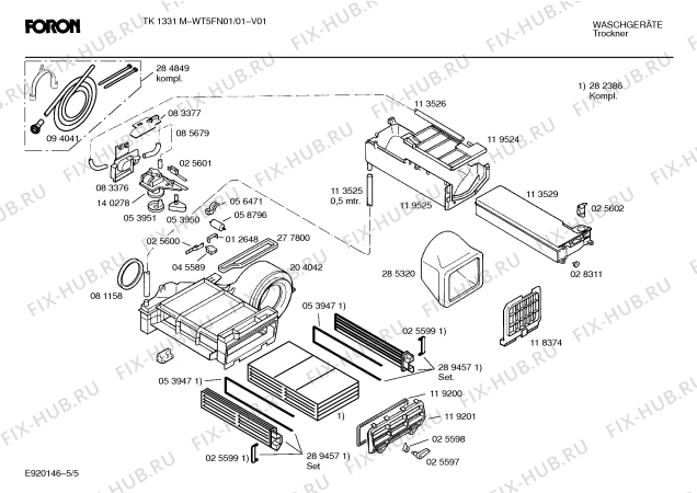 Схема №10 WT4FN01 FORON TA1321F с изображением Крышка для сушилки Bosch 00209460
