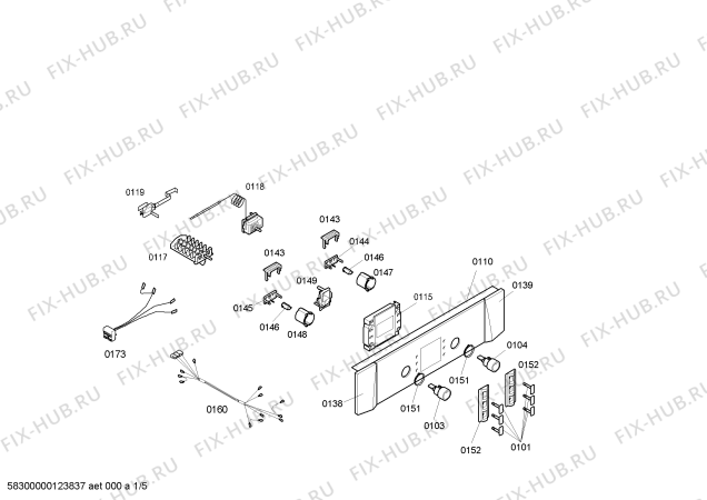 Схема №5 3HT518NP horno balay indep pta carro negro multif с изображением Кронштейн для электропечи Bosch 00423859