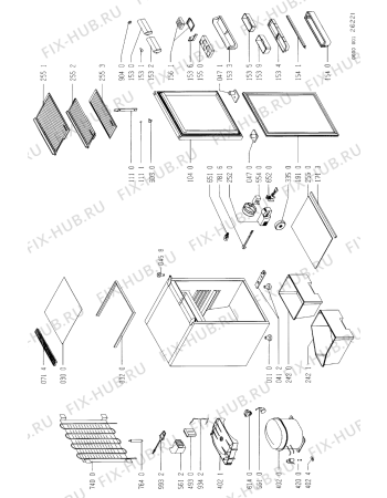 Схема №1 KRMT 1645/2 с изображением Декоративная панель для холодильника Whirlpool 481946089346