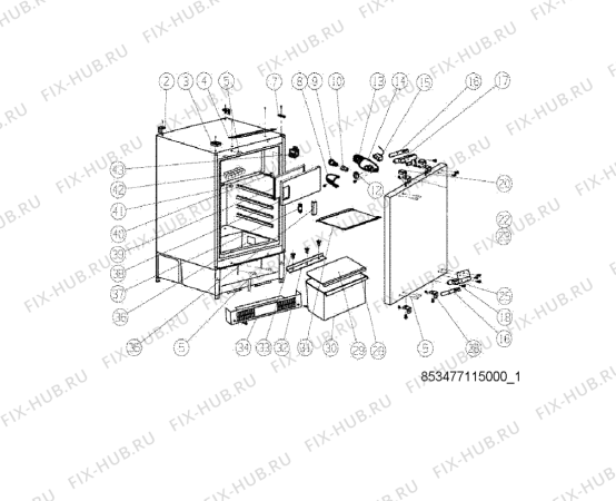 Схема №2 ARG646A (F091259) с изображением Руководство для холодильника Indesit C00354488