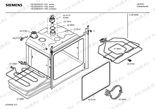 Схема №6 HE306650 с изображением Ручка конфорки для плиты (духовки) Siemens 00423104