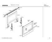 Схема №5 HB230210E Horno siemens indp.multf.blanco ec2 с изображением Передняя часть корпуса для плиты (духовки) Siemens 00442830