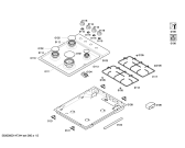 Схема №2 T20S31N0 с изображением Столешница для духового шкафа Bosch 00249479
