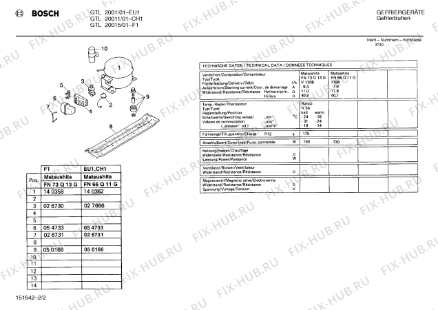 Схема №2 GTL20011 GTL2001 с изображением Плата для холодильной камеры Bosch 00270376