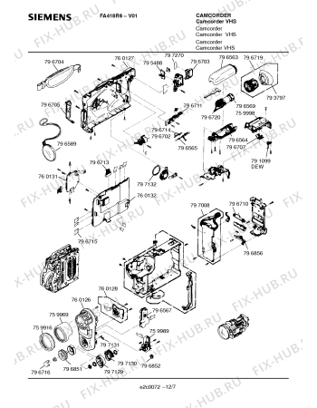 Схема №12 FA418R6 с изображением Кронштейн для жк-телевизора Siemens 00797142