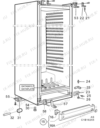 Взрыв-схема холодильника Rosenlew RJKL913 - Схема узла C10 Cabinet