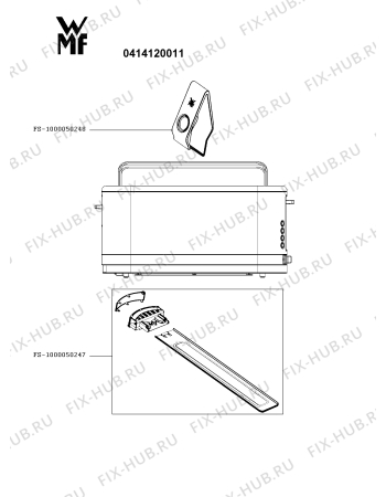 Схема №1 0414120011 с изображением Кнопка для тостера (фритюрницы) Seb FS-1000050728