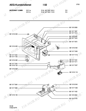 Схема №1 ZCM 32T W с изображением Всякое для микроволновой печи Aeg 8996619174122