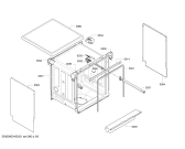 Схема №6 SMS50E22EU с изображением Передняя панель для посудомойки Bosch 00706120