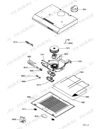 Схема №1 208355404960PRF00952 с изображением Фильтр для вентиляции Whirlpool 480122100884