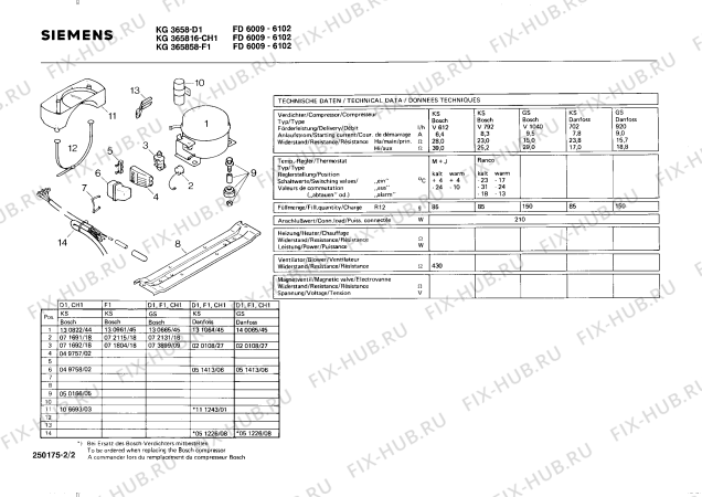 Схема №2 KG365858 с изображением Ручка для холодильника Siemens 00080162