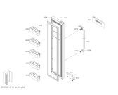 Схема №6 KAN63V41TI с изображением Дверь для холодильника Bosch 00714230