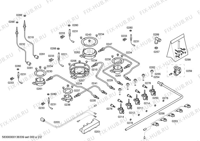 Взрыв-схема плиты (духовки) Bosch PPQ726B90A ENC.PPQ726B90A T70F 4G+1W BOSCH - Схема узла 02