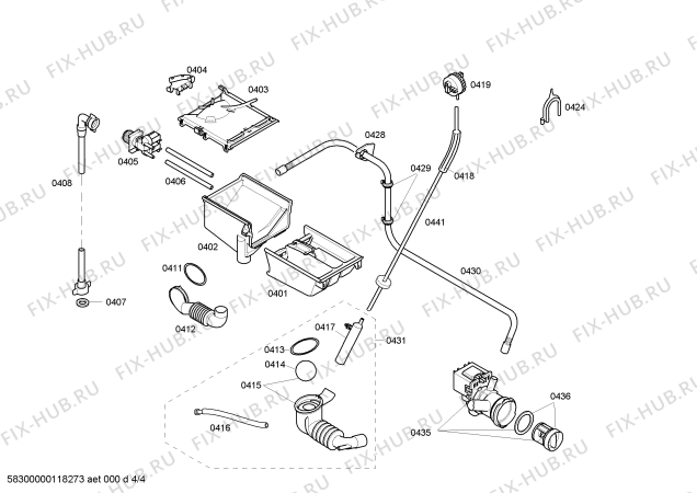 Схема №4 WXLM0600TH Siemens XLM 600 с изображением Ручка для стиралки Siemens 00641405