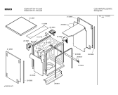Схема №6 SGS4812FF с изображением Передняя панель для электропосудомоечной машины Bosch 00350441
