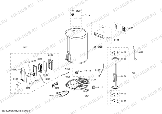 Схема №1 DG30035R electronic comfort plus с изображением Кнопка для водонагревателя Siemens 00611723