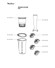 Схема №2 DD405142/600 с изображением Часть корпуса для электроблендера Moulinex MS-4A05334