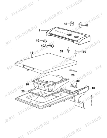 Взрыв-схема стиральной машины Zanussi ZWT385 - Схема узла Command panel 037