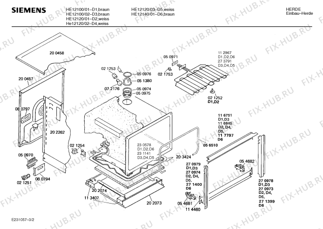 Схема №3 HE11100 с изображением Панель для плиты (духовки) Siemens 00270977