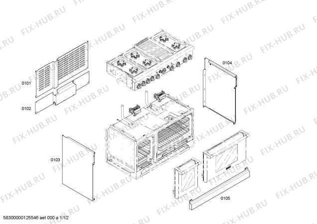 Схема №12 PRD484EEG с изображением Кабель для электропечи Bosch 00644932