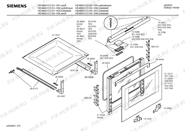 Схема №5 HEN255BCC с изображением Часы для духового шкафа Siemens 00160656