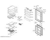 Схема №3 KGN36V65 с изображением Дверь морозильной камеры для холодильника Bosch 00684195