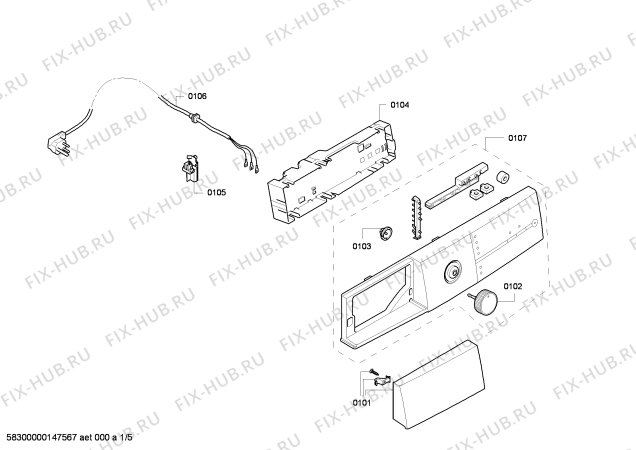 Схема №5 WTE8430SGB с изображением Рамка для сушилки Bosch 00663188