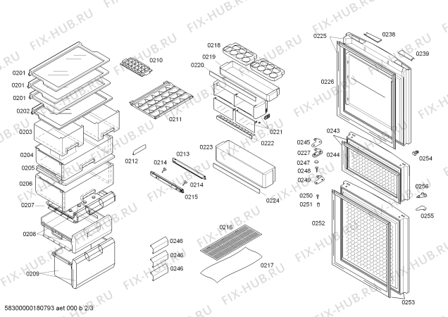 Схема №3 KK28F1840W с изображением Декоративная панель для холодильника Siemens 00707866